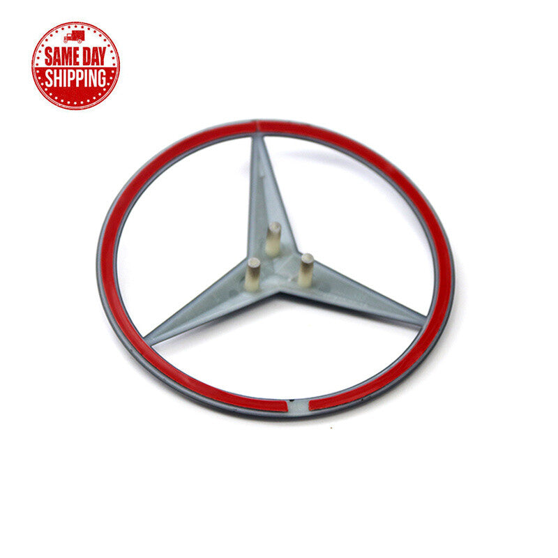 For W212 SEDAN Mercedes GLOSS BLACK Star Emblem Rear Trunk Lid Badge AMG E350