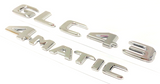 #2 CHROME GLC43+4MATIC REPLACEMENT FOR MERCEDES LIFTGATE REAR TRUNK EMBLEM BADGE
