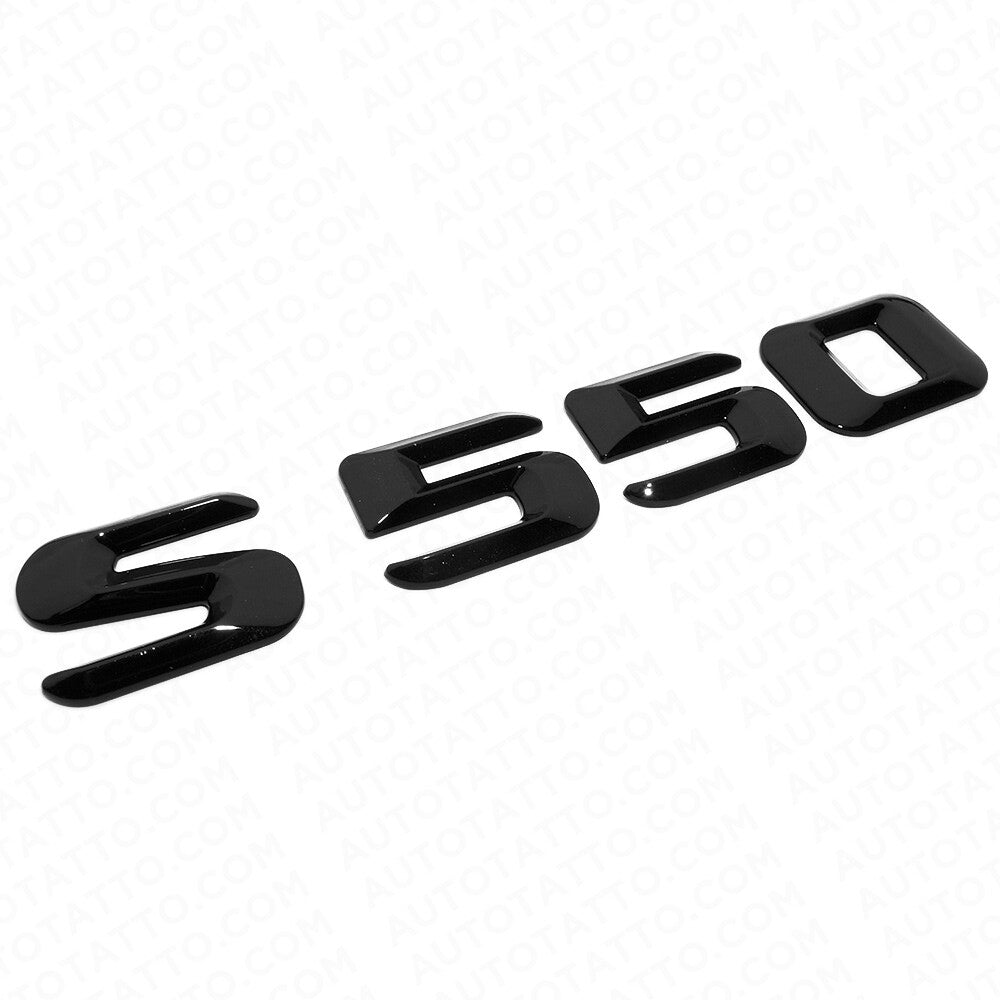 14-17 S 550 AMG Letter 3D Emblem Trunk Logo Nameplate Badge Decorate Gloss Black