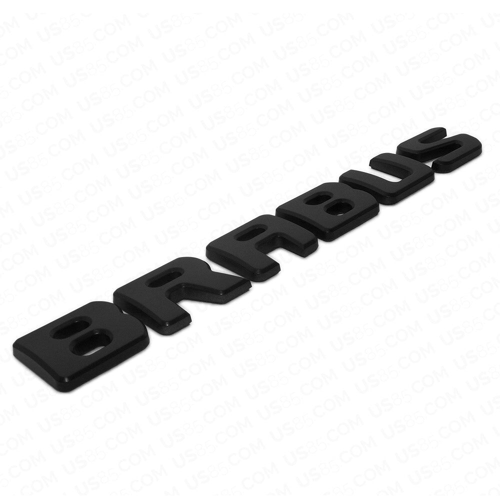 Brabus Emblem 3D Trunk Logo Nameplate Badge Letter Mercedes AMG - Matte Black