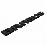 Brabus Emblem 3D Trunk Logo Nameplate Badge Letter Mercedes AMG - Matte Black
