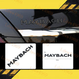 Glossy Black Maybach Letters Rear Emblem Badge Sticker For S-Class W222 2014+