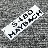For S-Class W222 S480 Maybach Glossy Black Rear Trunk Emblem Decal Badge Sticker