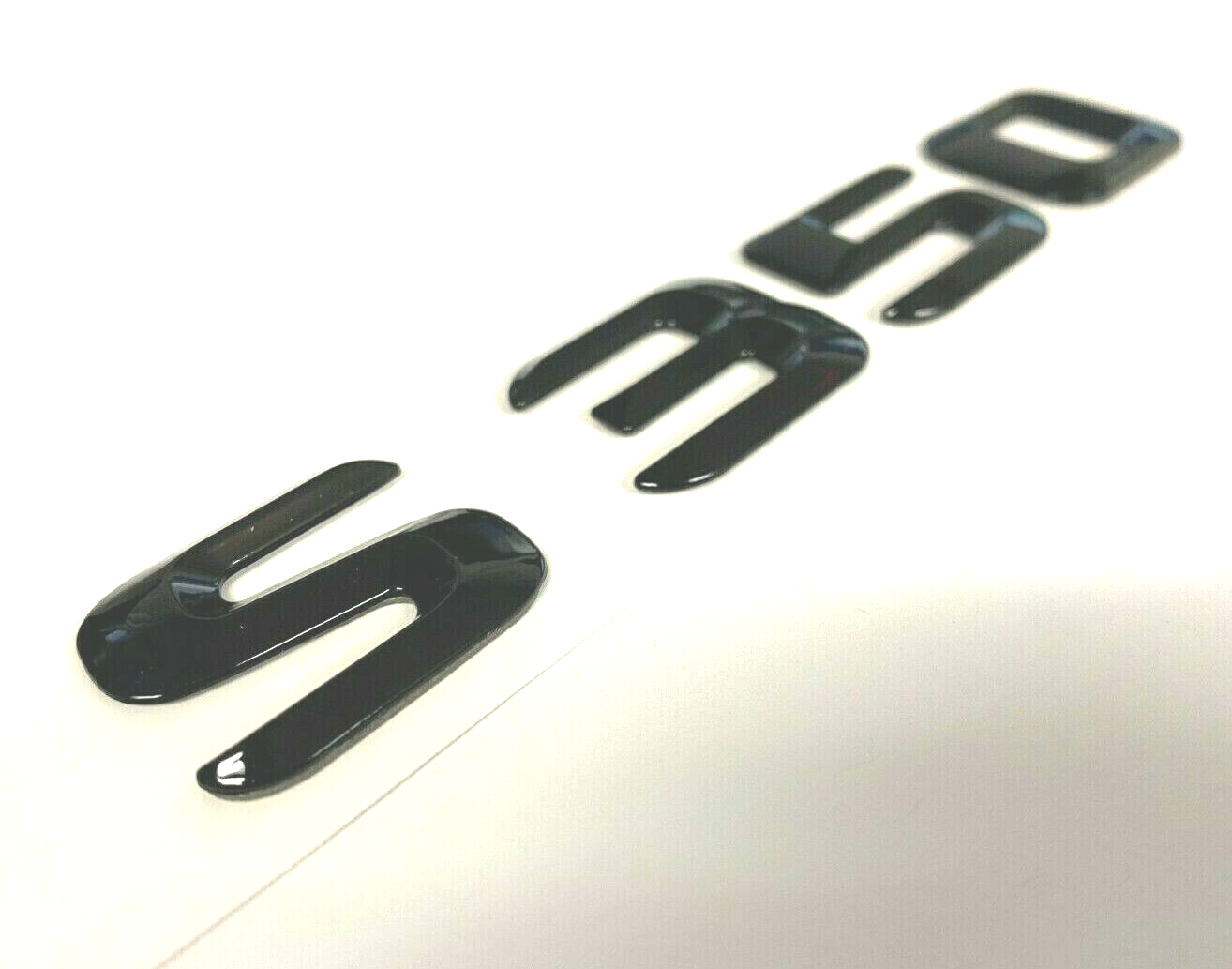 GLOSS BLACK S350 FOR MERCEDES REAR TRUNK EMBLEM BADGE NAMEPLATE DECAL NUMBERS