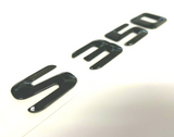 GLOSS BLACK S350 FOR MERCEDES REAR TRUNK EMBLEM BADGE NAMEPLATE DECAL NUMBERS