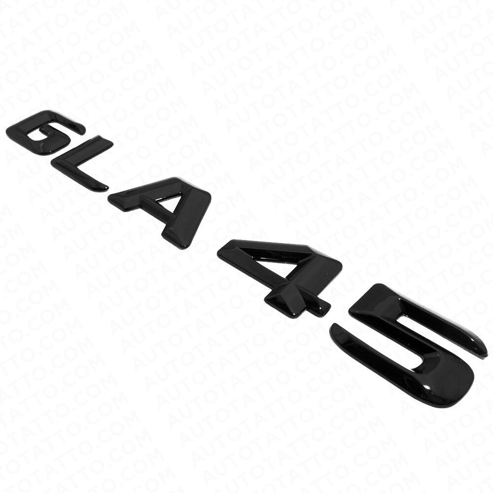 15-16 GLA 45 AMG Rear Letter Emblem Liftgate Logo Nameplate Badge Gloss Black