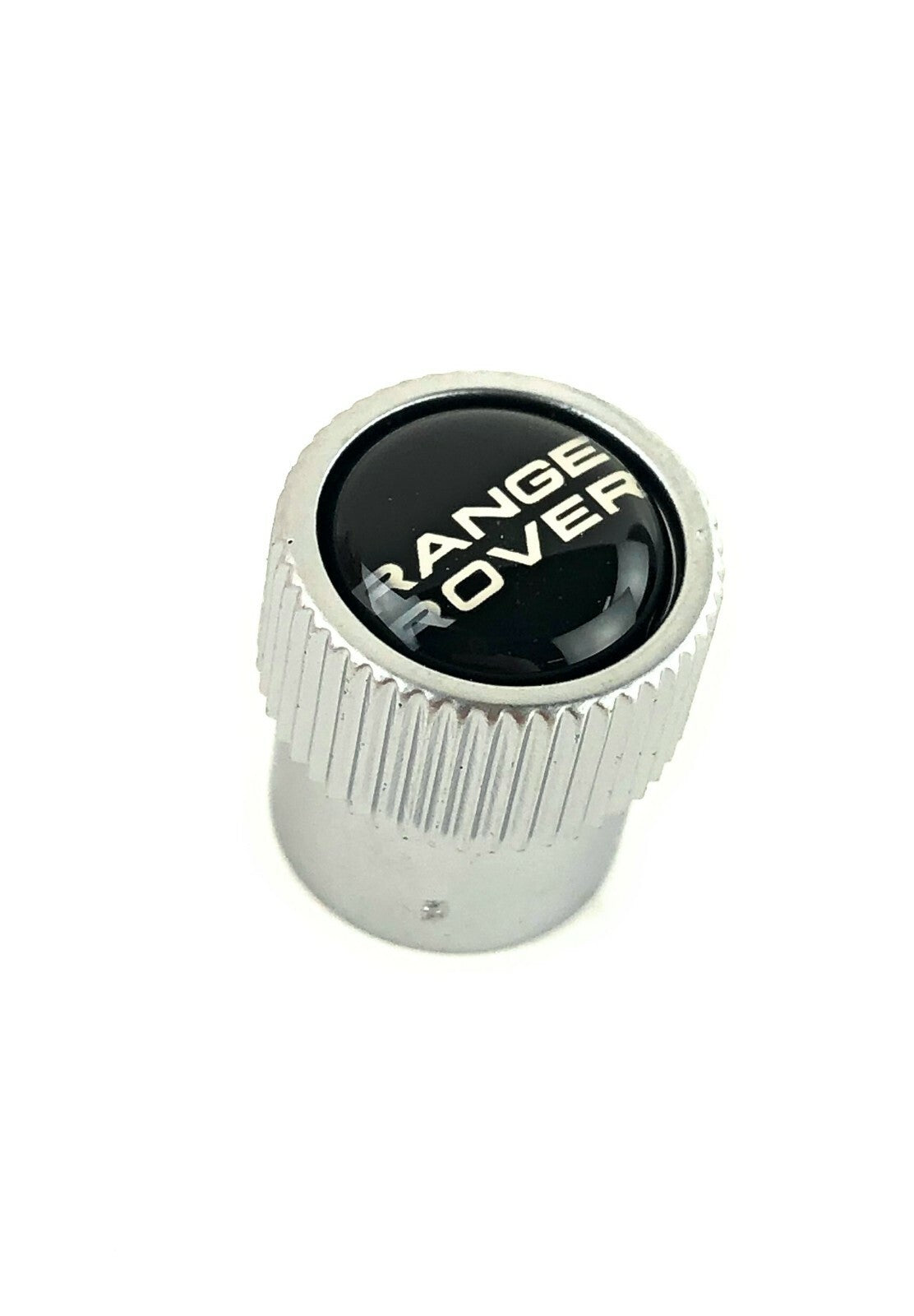 Range Rover Black + Tire Wheel Valve Stem Caps Set Genuine VPLRW0149 - Silver