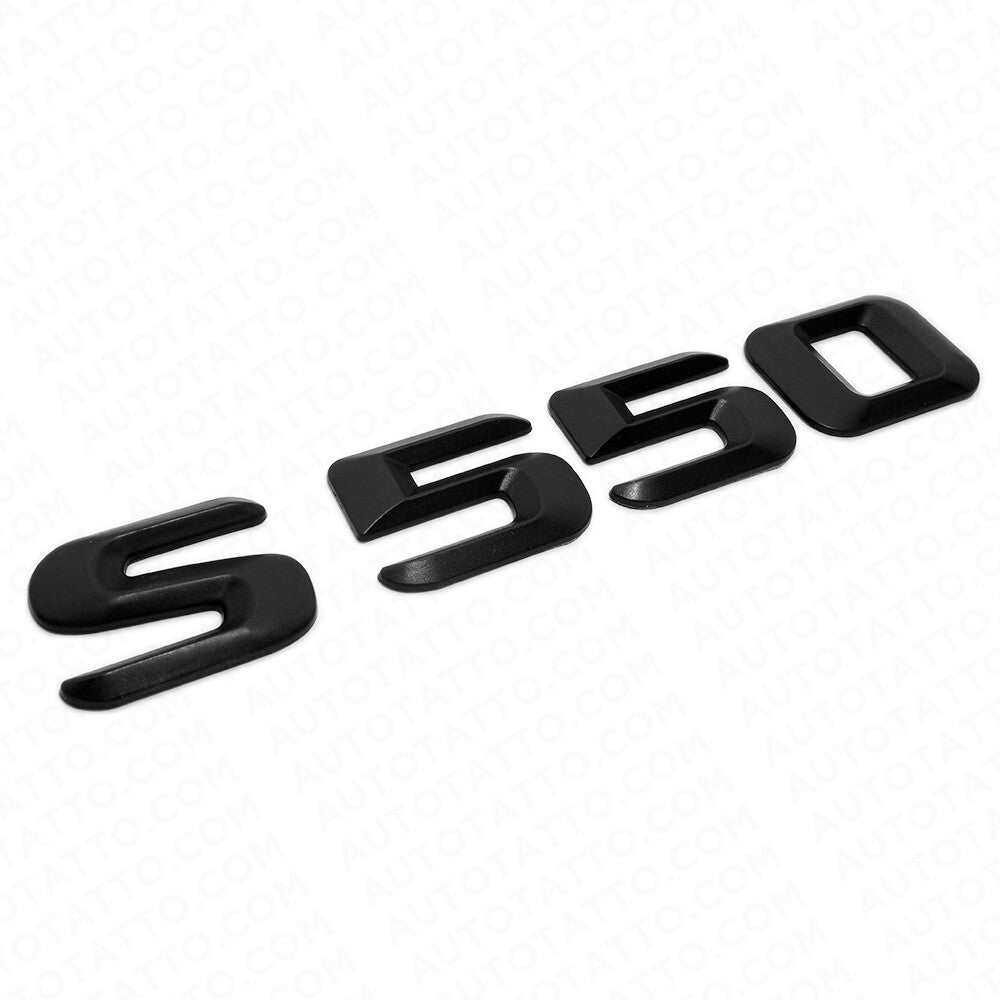 14-17 S 550 AMG Letter 3D Emblem Trunk Logo Nameplate Badge Decorate Matte Black