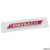 2Pcs Red Chrome Maybach Letters Fender Sticker Emblem Badge for Mercedes Benz