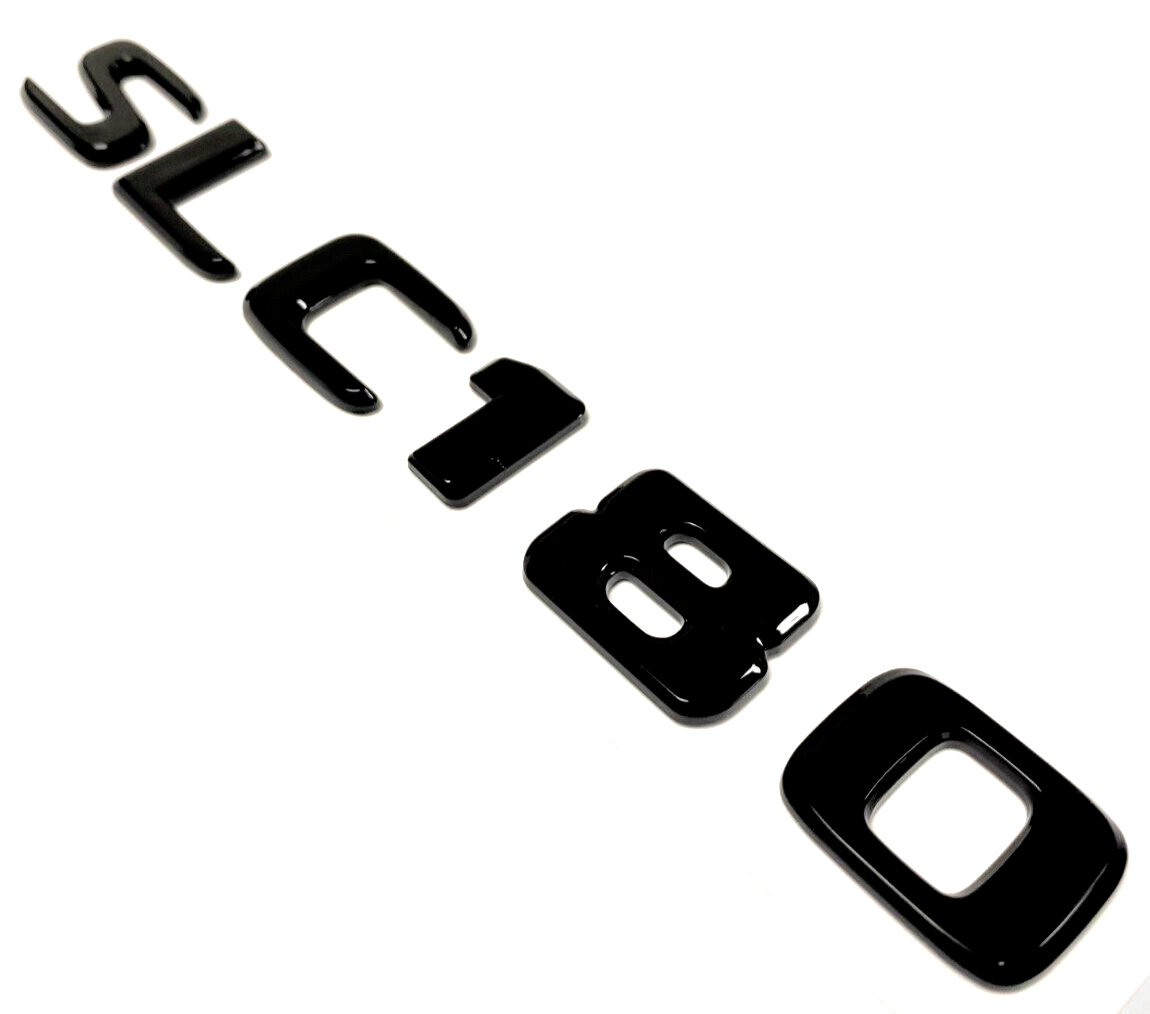 GLOSS SLC180 BLACK FOR MERCEDES REAR TRUNK EMBLEM BADGE NAMEPLATE DECAL LETTERS