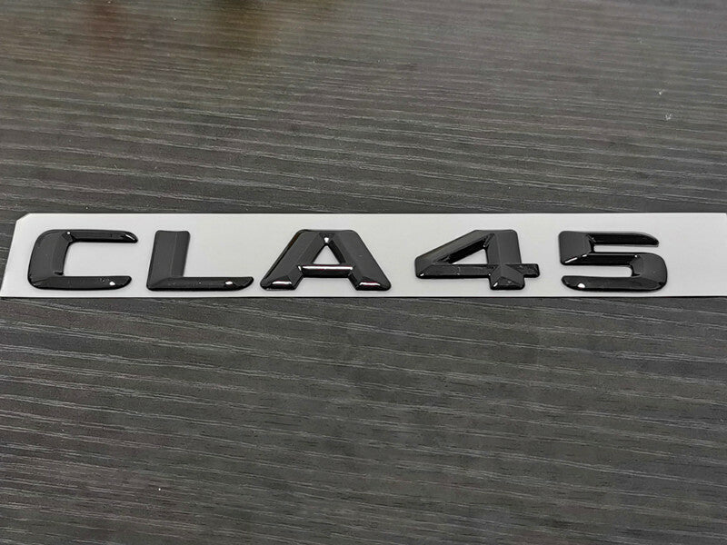 Gloss Black CLA45 Replacement Emblem Badge Sticker For Mercedes-Benz CLA45 AMG