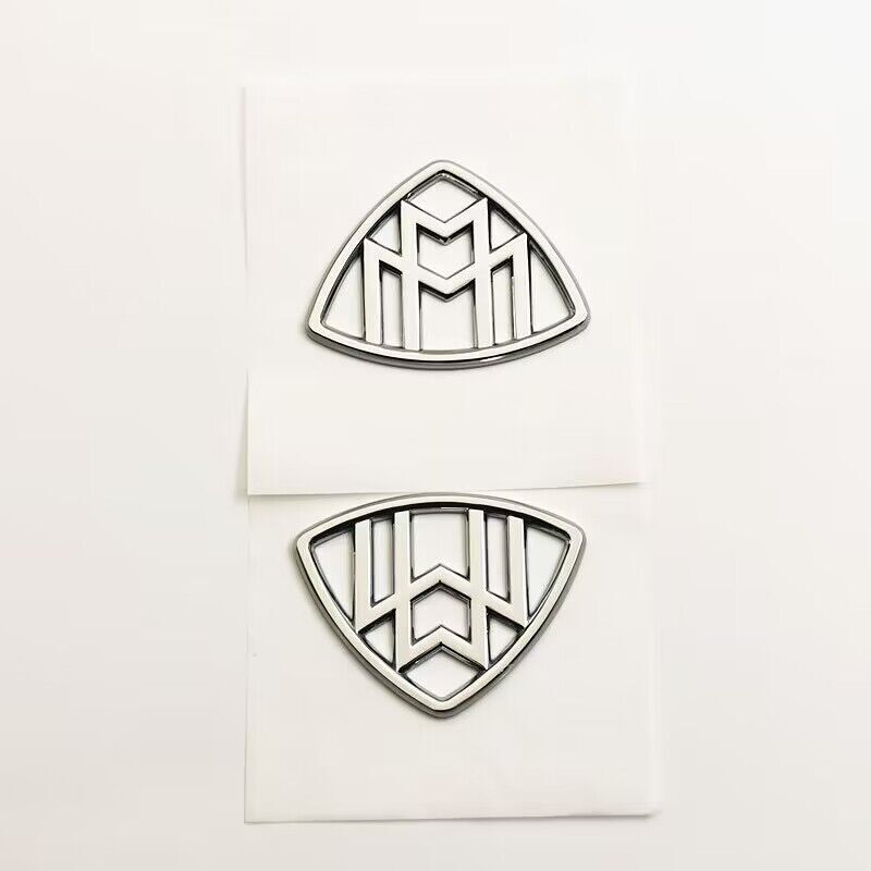 4pcs Silver Maybach set Fender Side Rear Trunk Emblems Badge For S-Class W222