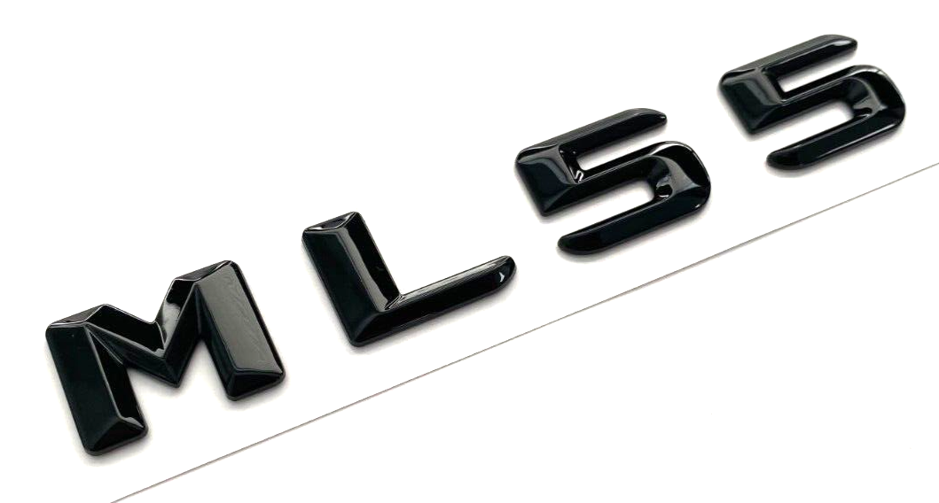 Gloss BLACK ML55 FOR MERCEDES ML550 REAR TRUNK EMBLEM BADGE NAMEPLATE