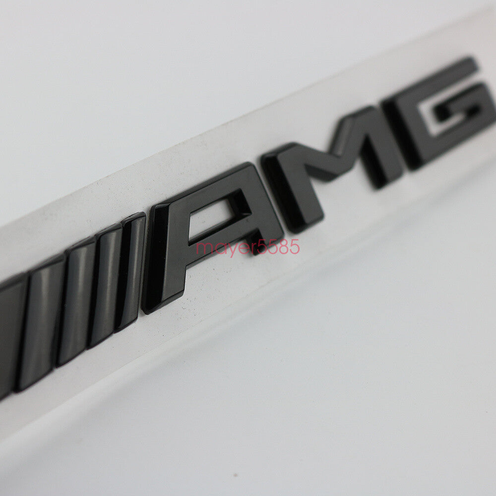 Matte black "SL63 AMG 6.3AMG" Letters Trunk Embl Badge Sticker for Mercedes Benz