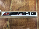 Black S////AMG S AMG Letters Trunk Emblem Badge Sticker for AMG S