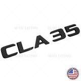 CLA 35 AMG 3D Emblem Trunk Lid Letter Logo Nameplate Badge Decorate Gloss Black