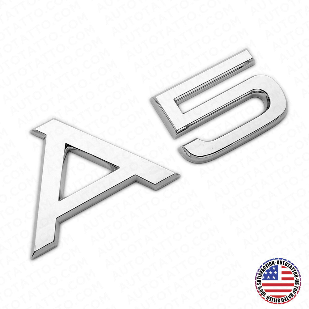 Audi A5 Chrome Rear Letter Tail Badge Trunk Nameplate Emblem Badge Sport  Sline
