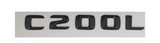 For MERCEDES C200L Car Rear Sticker Trunk Emblem Boot Back Letters Glossy Black