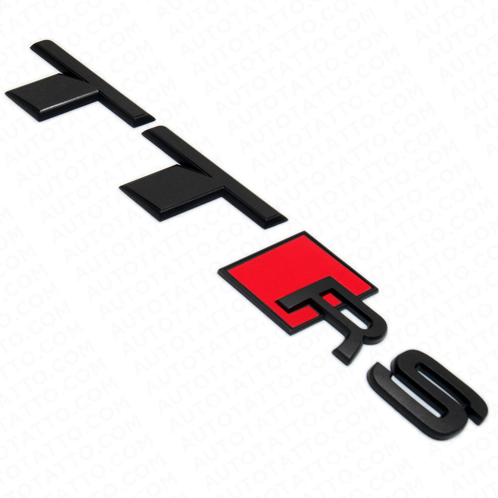 Audi TT RS Matte Black Rear Letter Tail Nameplate Trunk Emblem Badge Sport
