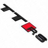 Audi TT RS Matte Black Rear Letter Tail Nameplate Trunk Emblem Badge Sport