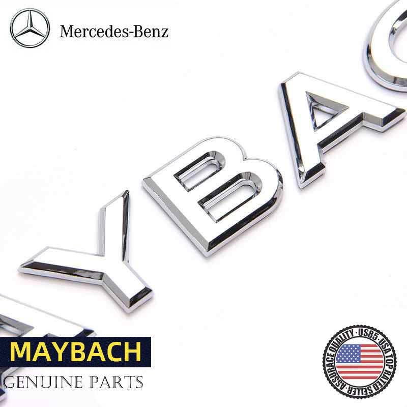 1pcs Silver For " MAYBACH " Emblem Auto Front Badge for Mercedes-Benz S400 S500