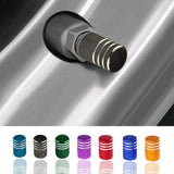 4x Aluminum Car Tyre Tire Air Valve Stem Screws Caps Cover Accessories Universal