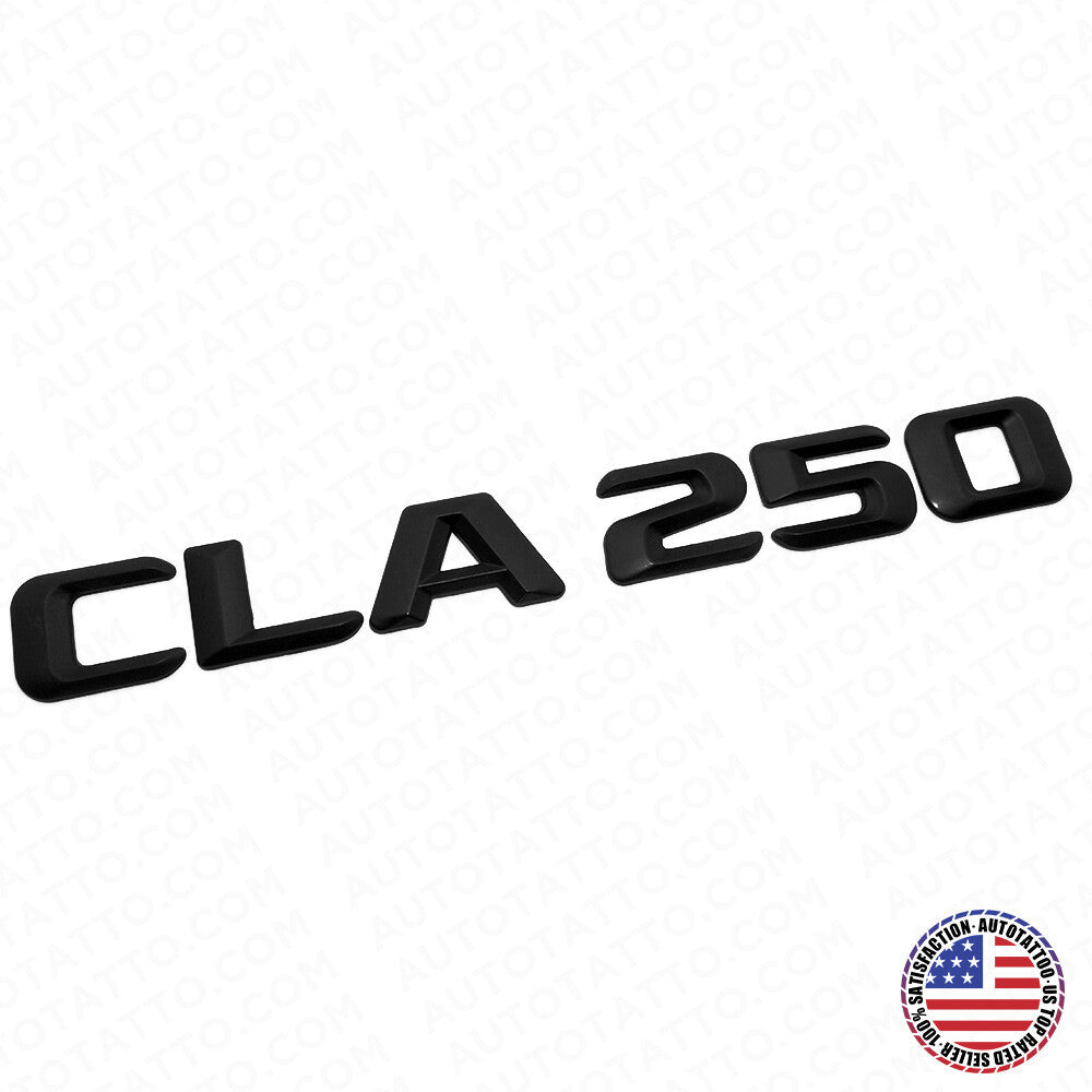 14-16 CLA 250 Emblem Trunk Lid Letter Nameplate Badge Decorate AMG Matte Black