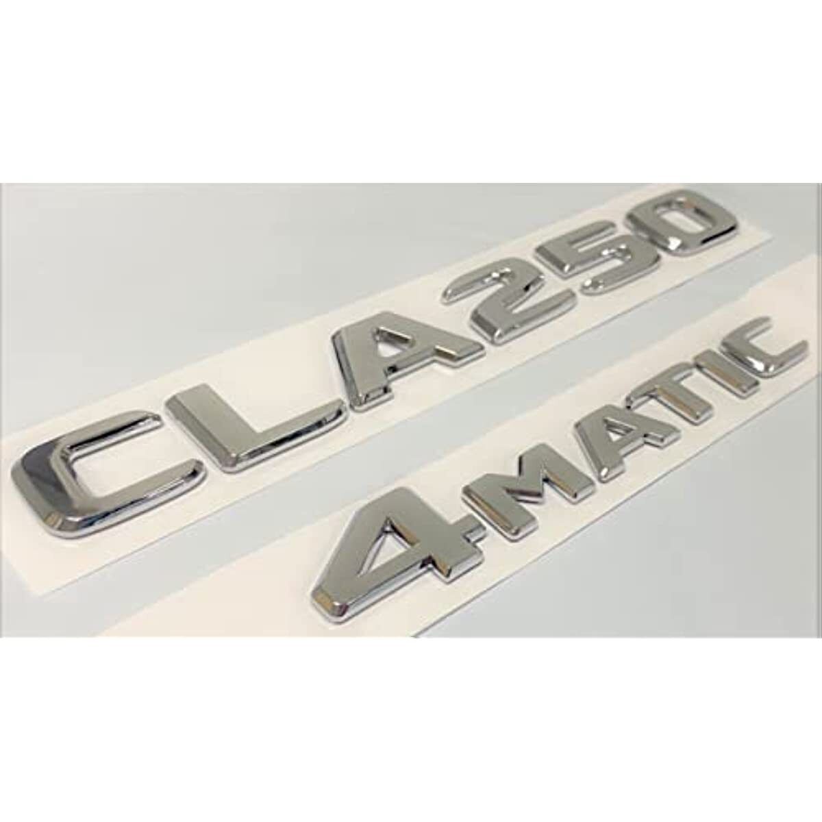 CLA250 +4MATIC Chrome Rear Trunk Emblem Badge for Mercedes Benz CLA250  Letters