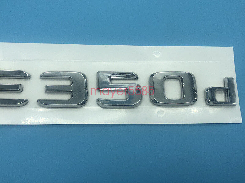 Chrome " GLE350d " Number Letters Rear Trunk Badge Emblem for Mercedes Benz GLE
