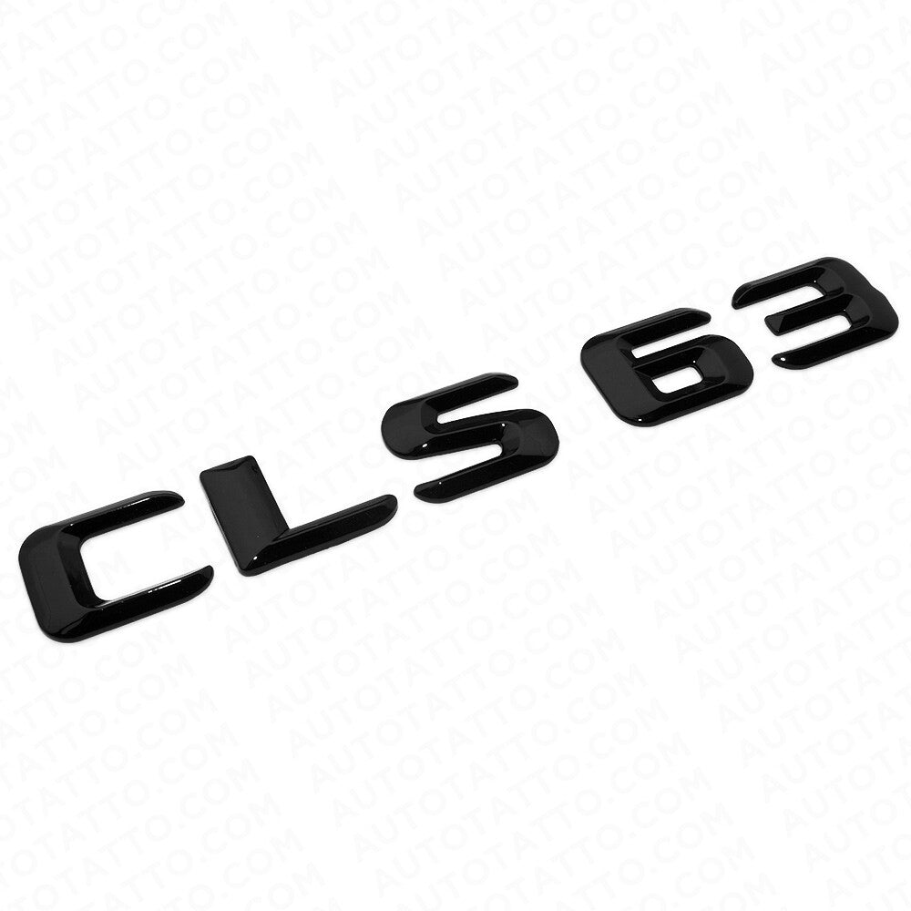 15-16 CLS 63 Emblem Trunk Lid Letter Nameplate Badge Decorate AMG Gloss Black