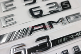 Chrome CLS63 AMG BITURBO Letters Trunk Embl Badge Sticker For Mercedes Benz CLS