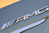 Chrome " G65 AMG V12 BITURBO" Letters Trunk Embl Badge Sticker for Mercedes Benz
