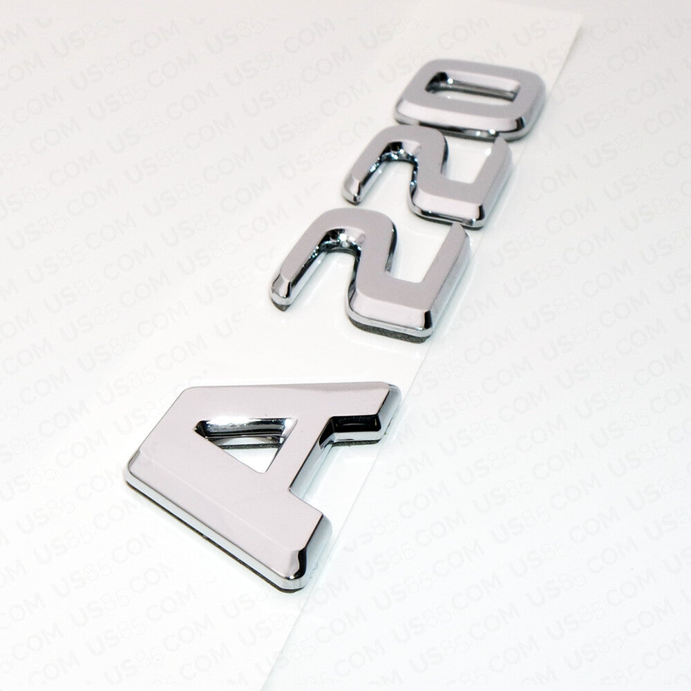 19+ Nameplate OEM A220 Emblem 3D Trunk Logo Badge Decoration AMG 4Matic - Chrome
