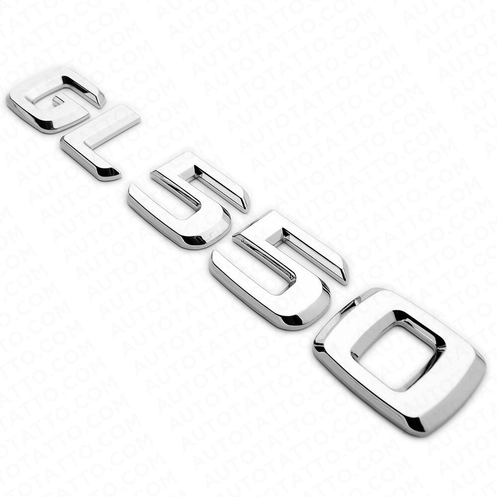 Benz GL 550 AMG Letter Emblem Trunk Logo Nameplate Badge Decorate Sport Chrome