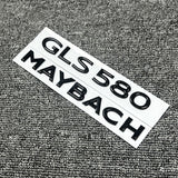 Gloss Black GLS580 Maybach Number Trunk Letters Badge Emblems Sticker For Benz