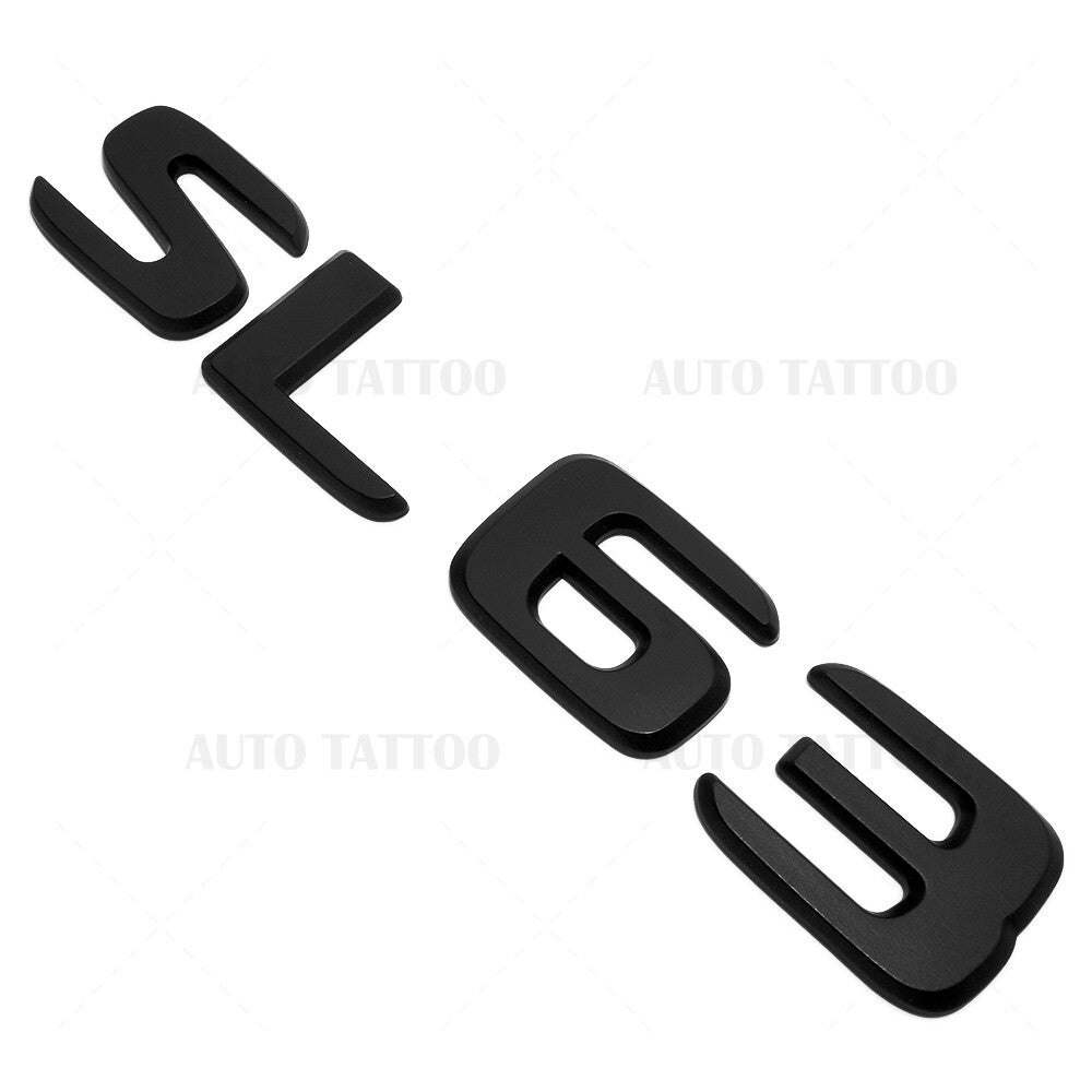 17+ SL 63 AMG Letter 3D Emblem Trunk Logo Nameplate Badge Decorate Matte Black