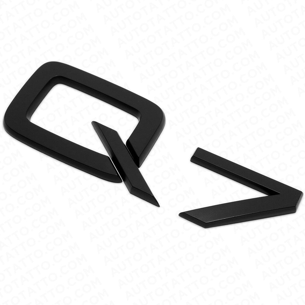 Audi Q7 Matte Black Rear Letter Liftgate Nameplate Trunk Emblem Badge Sport