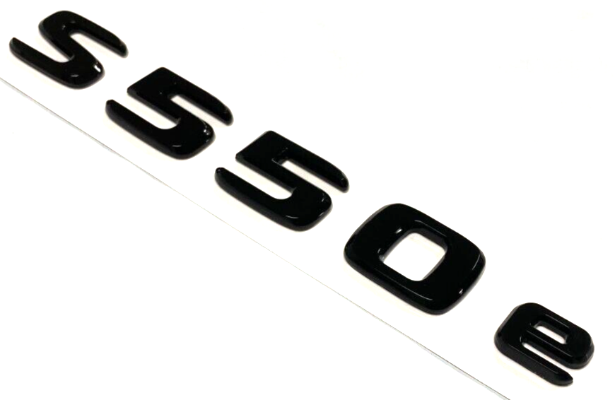 S550e Gloss BLACK FOR MERCEDES REAR TRUNK EMBLEM BADGE NAMEPLATE DECAL LETTERS