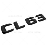 07-15 CL 63 Emblem Trunk Lid Letter Logo Nameplate Badge Decoration AMG Black