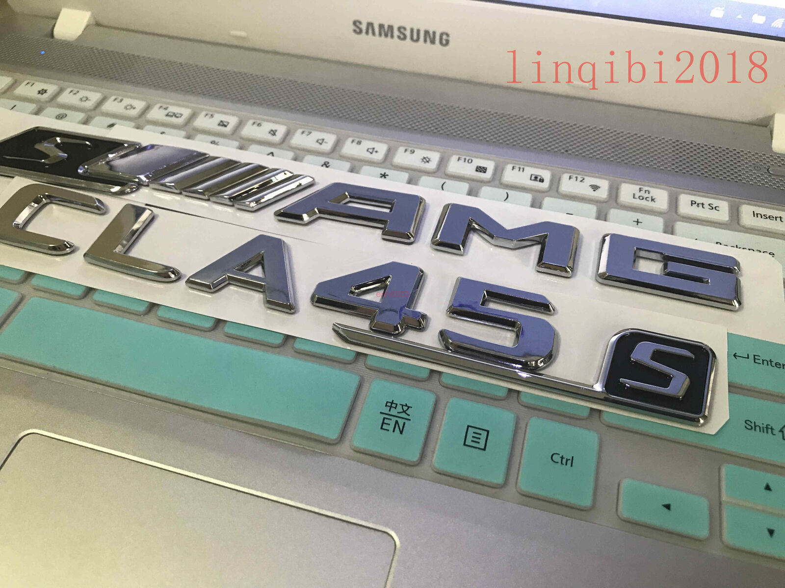 NEW "CLA45s + sAMG" High quality Rear Trunk Emblem Decal Badge FOR Mercedes Benz