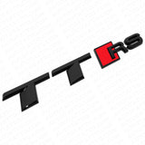 Audi TT RS Gloss Black Rear Letter Tail Nameplate Trunk Emblem Badge Sport