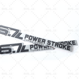 2x For 2023-2025 6.7L Door Emblem Chrome Black