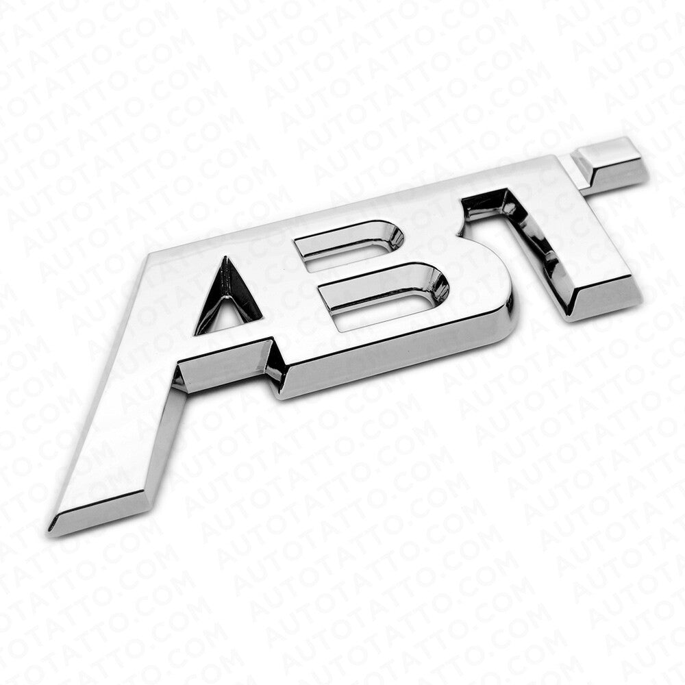 Audi Tuning ABT Sportsline 3D Nameplate Emblem Badge Sport Chrome Decorate