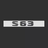 Black S63 AMG V8 BITURBO 4MATIC+ Trunk Fender Badges Emblems for Mercedes W222
