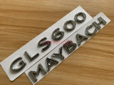 Chrome ABS GLS600 Maybach Number Trunk Letters Badge Emblems Sticker For Benz