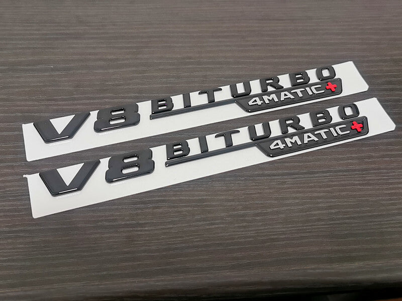 NEW Gloss Black V8 BITURBO 4MATIC For Mercedes-Benz E63 E63S AMG W213