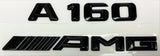 A160 + AMG BLACK FOR MERCEDES REAR TRUNK EMBLEM BADGE NAMEPLATE DECAL NUMBERS