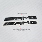 New Style AMG Emblem 3D ABS Matte Black Trunk Logo Badge Decoration Gift Sport
