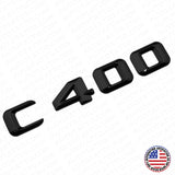 2015 C400 Emblem Trunk Lid Letter Logo Nameplate Badge Decorate AMG Gloss Black