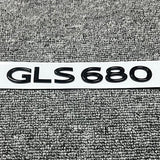 Gloss Black GLS680 Number Trunk Letters Badge Emblems Sticker For Benz GLS680
